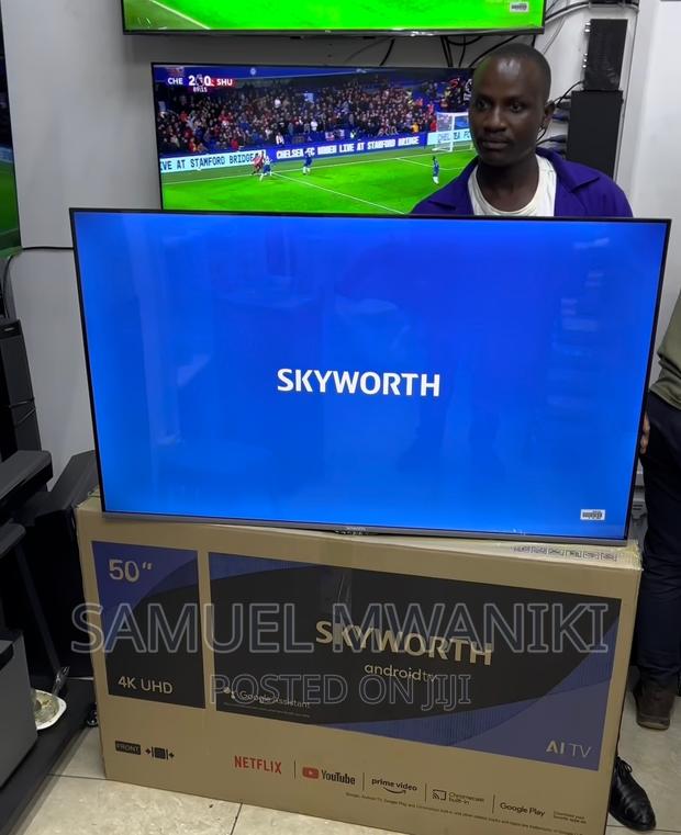 Skyworth 50′′ Uhd Smart Android Frameless Tv Netflix