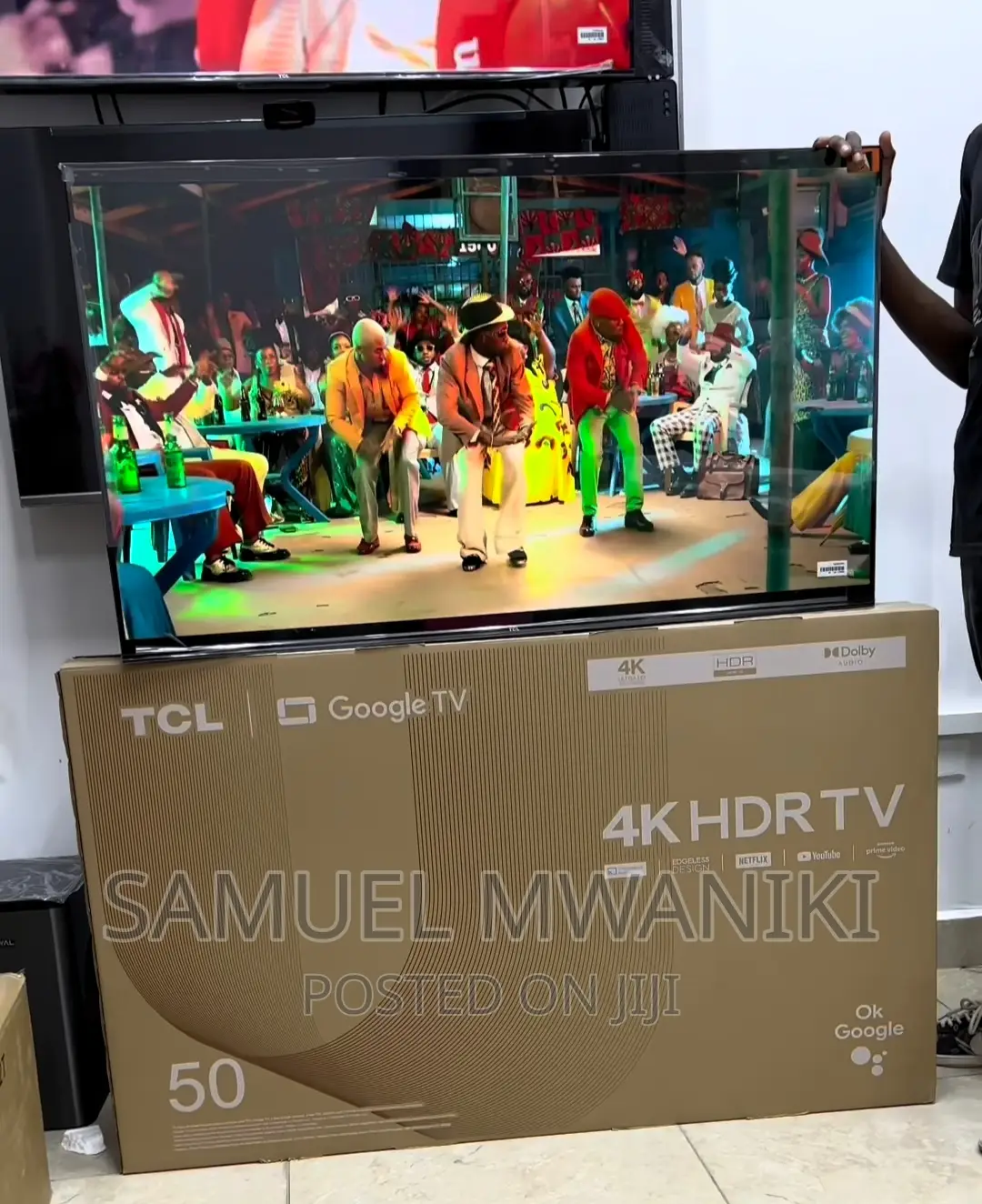 TCL 50” Frameless Uhd Google Tv With Voice Control New