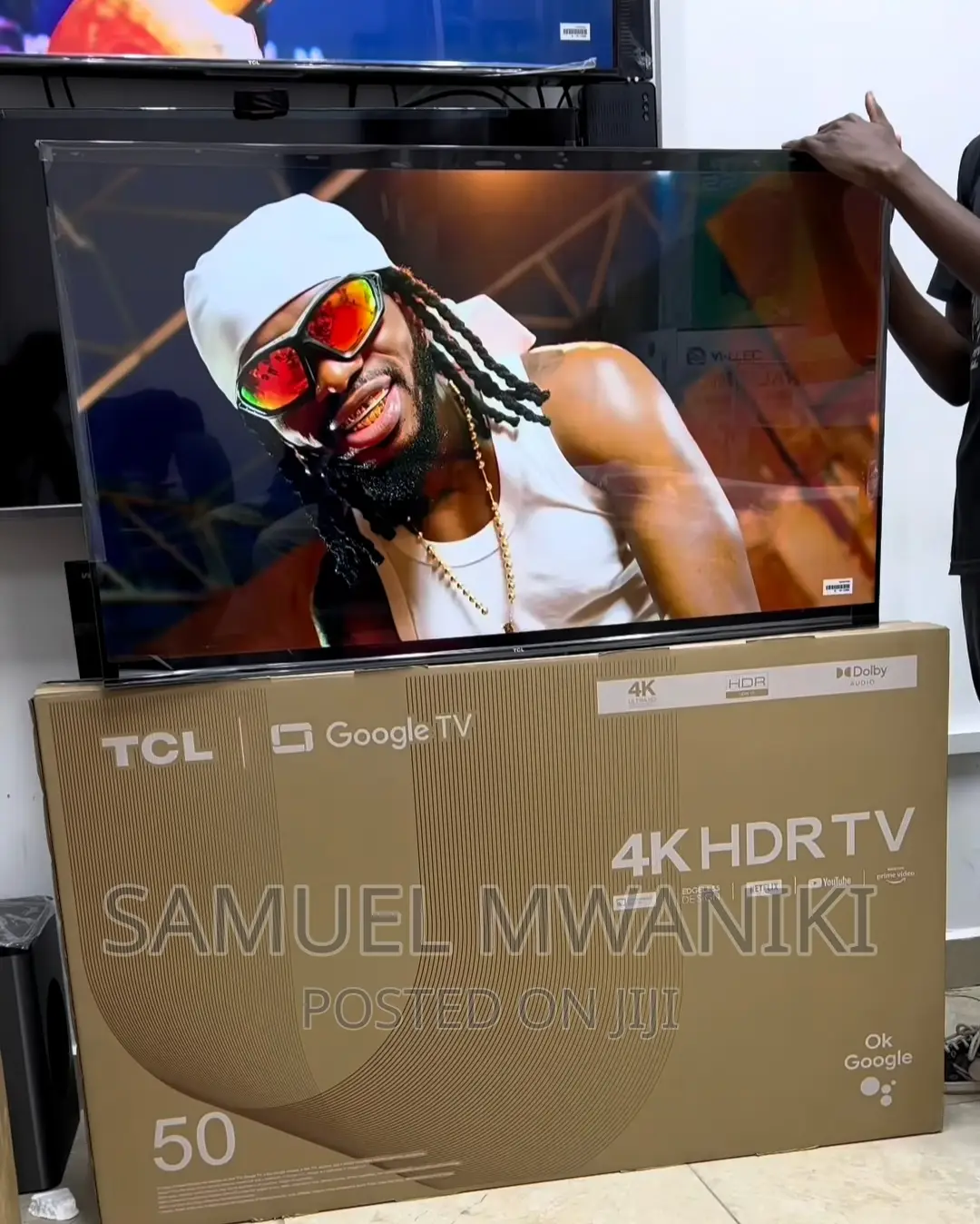 TCL 50” Frameless Uhd Google Tv With Voice Control New
