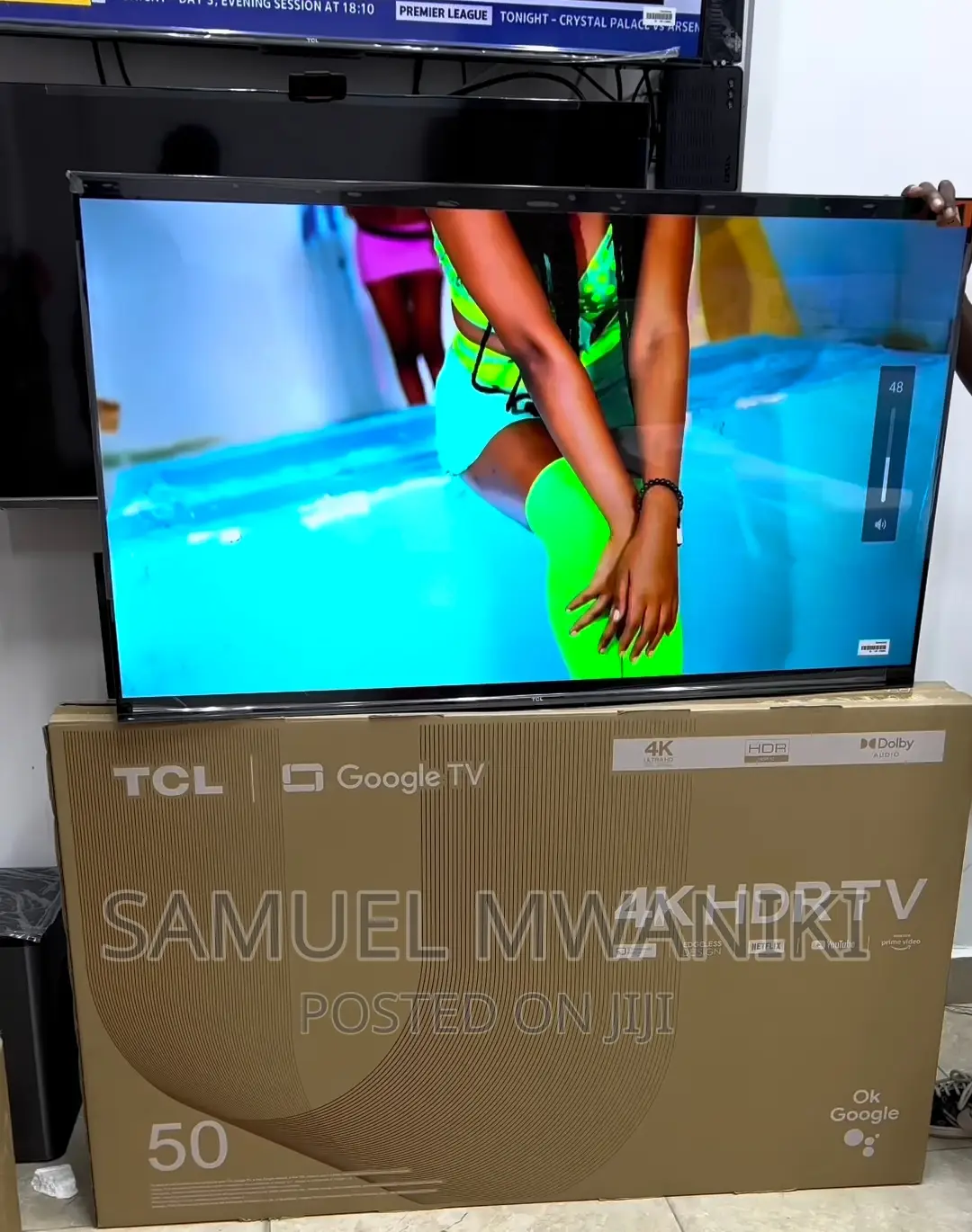 TCL 50” Frameless Uhd Google Tv With Voice Control New