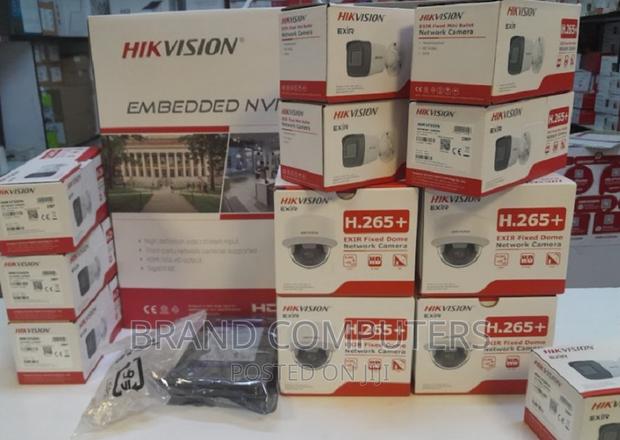 4 Hikvision 2MP IP Network CCTV Cameras Full Kit Sale