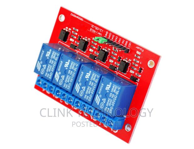 5V / 12V 4-Channel Relay Module (Red Board) - thumbnail 2