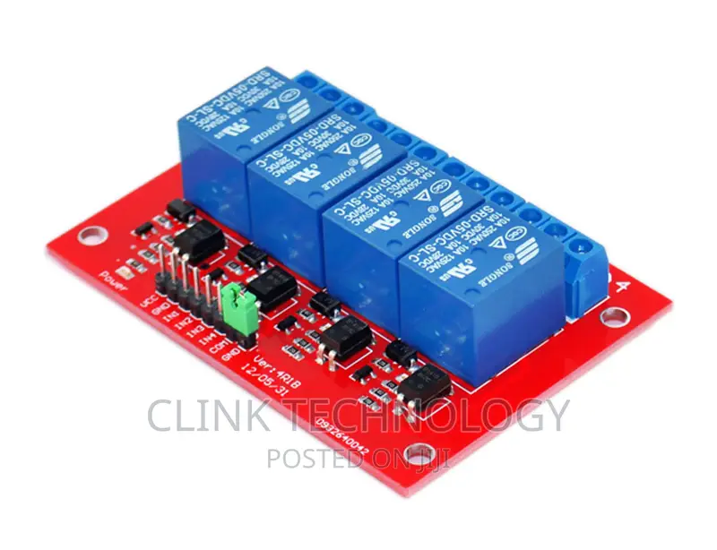 5V / 12V 4-Channel Relay Module (Red Board)