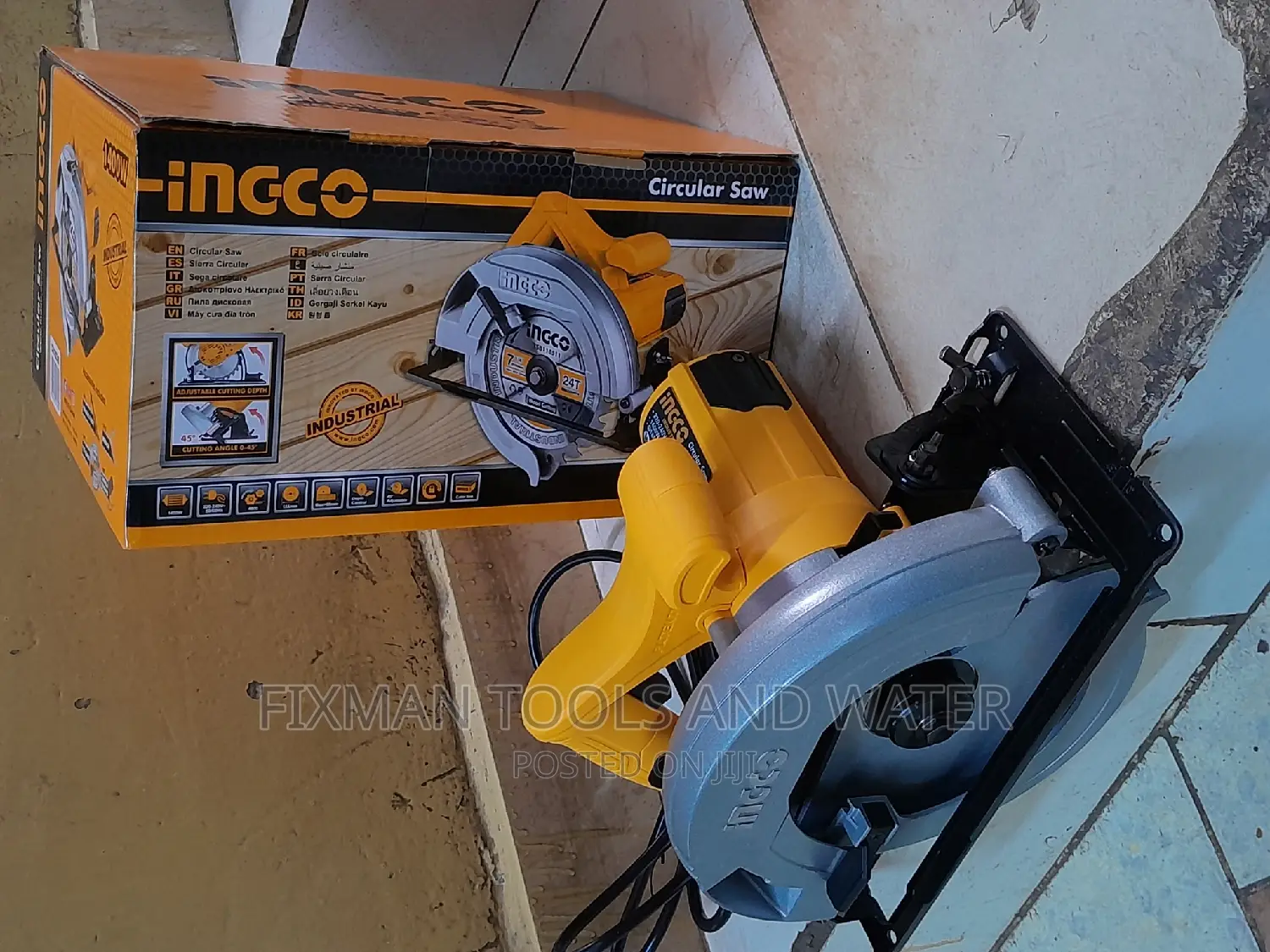 INGCO CIRCULAR SAW 7" 1400 WATTS +Free Blade
