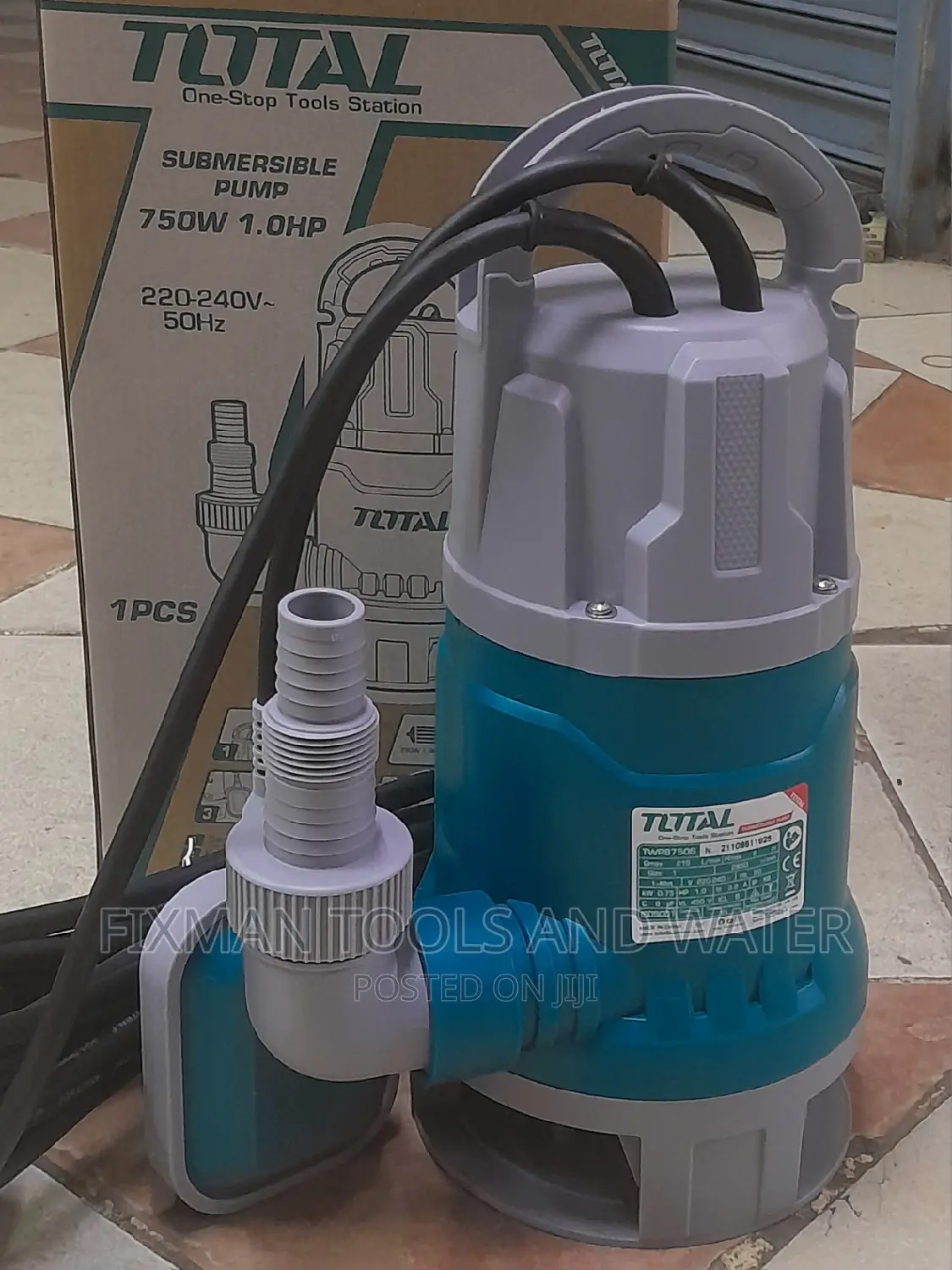Total Submersible Water Pump 1 Hp 216l/ Min