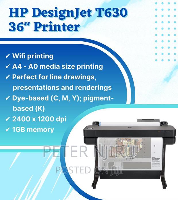 Hp Designjet T630 36" A1 Colour Large Format Printer - main view