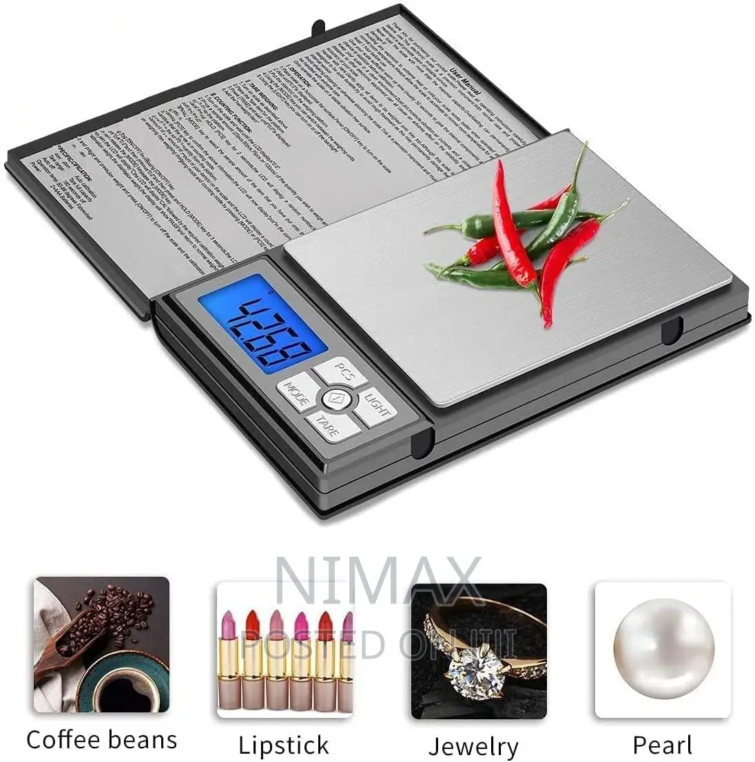 Pocket Scale Heavy Duty 0.01x500gms