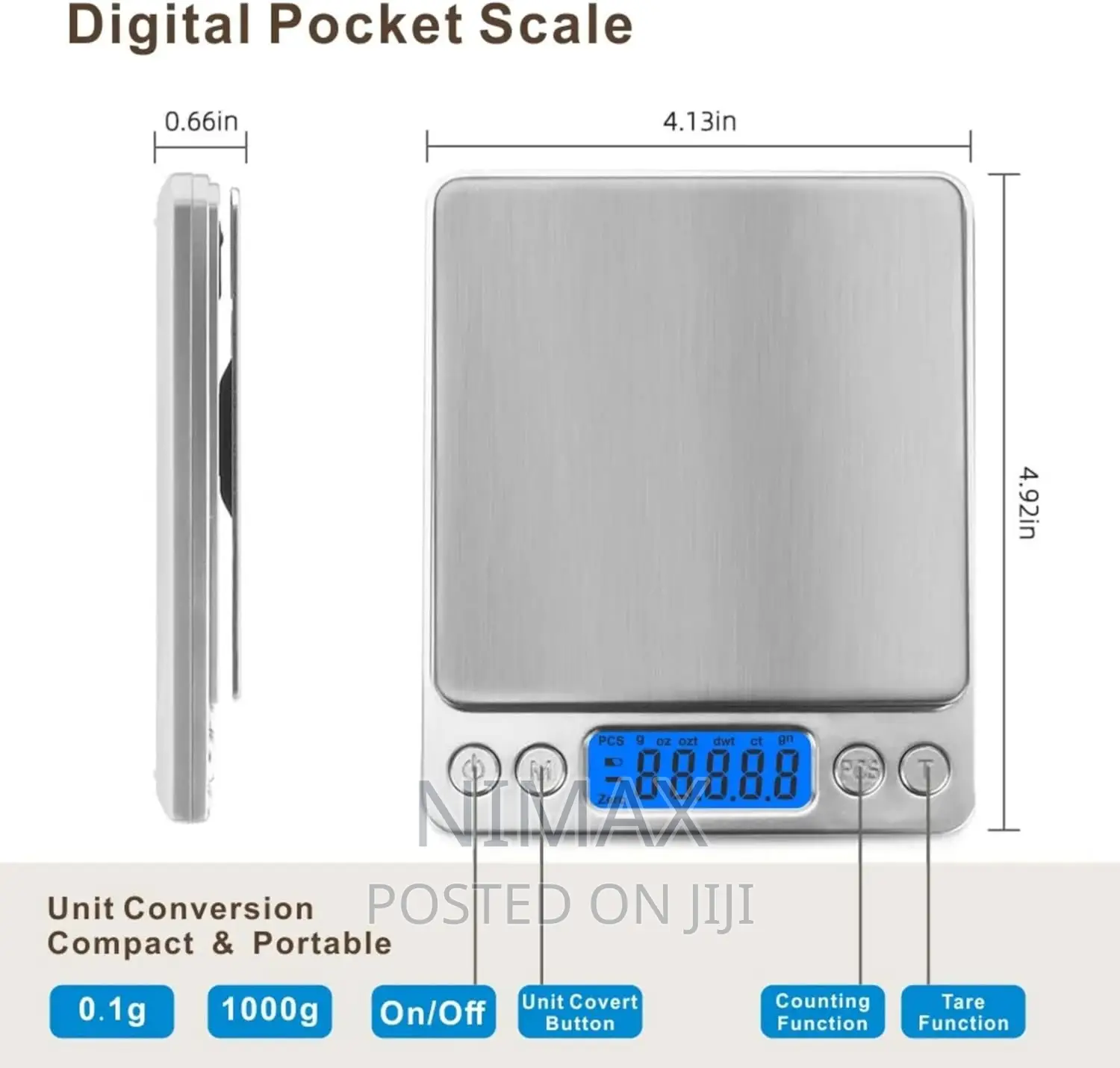 Pocket Weight Scale Portable 0.01gmsx500gms