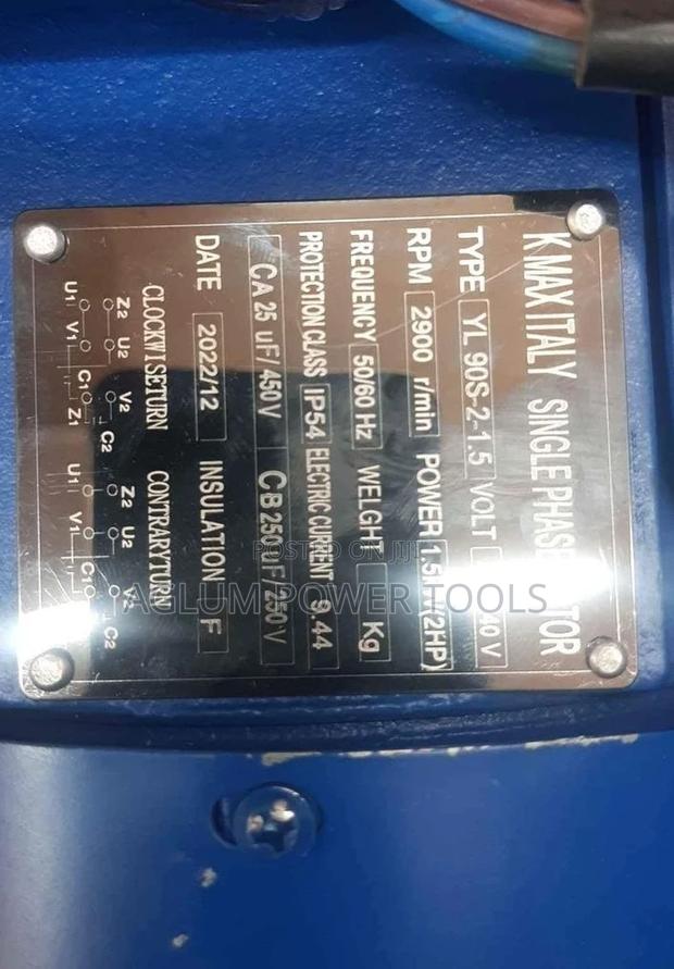 K Max Single Phase Motor 3HP 2900RPM - thumbnail 2