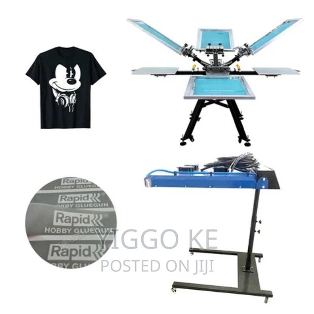 4 Station 4 Colours Screen Printer - thumbnail 2