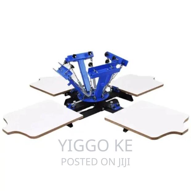 4 Colours 4 Stations Screen Printer