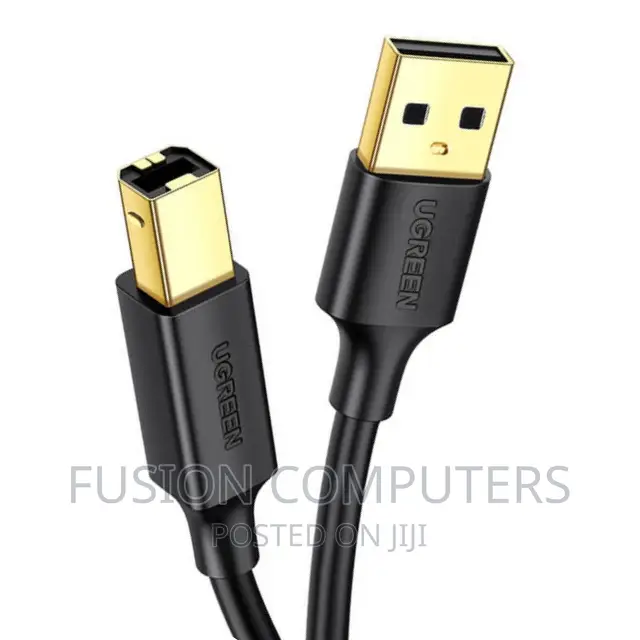 UGREEN USB 2.0 AM To BM Print Cable 5m (Black) – US135