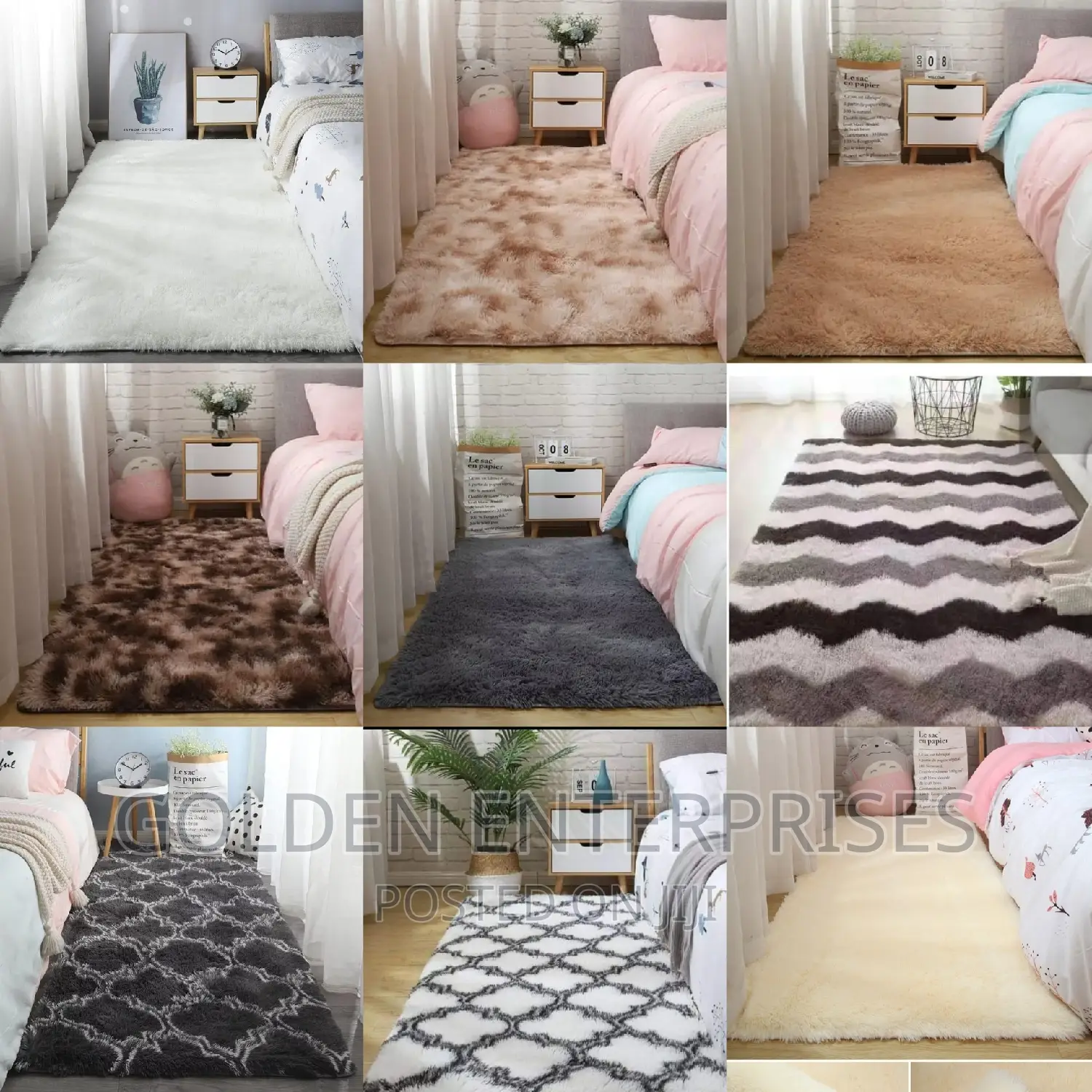 Warm Soft Bedside Fluffy Mats
