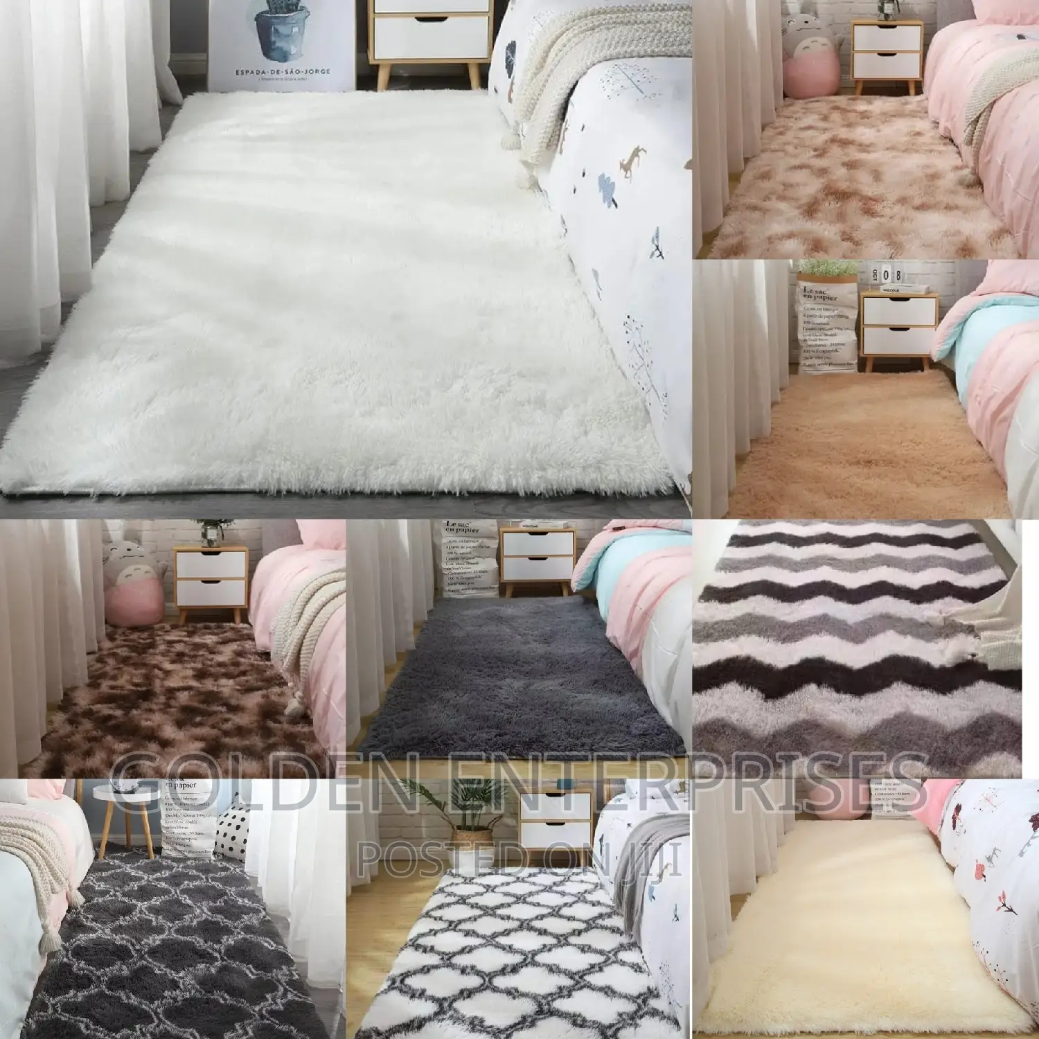 Warm Soft Bedside Fluffy Mats
