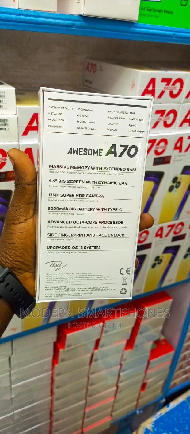 New Itel A70 128 GB Gold - thumbnail 4