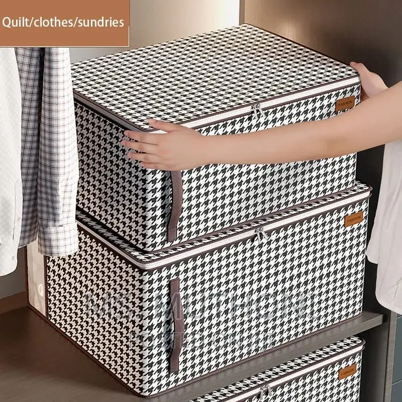 A Set of 3 Quilt Duvet/Closet Organizer Non Wooven Fabric