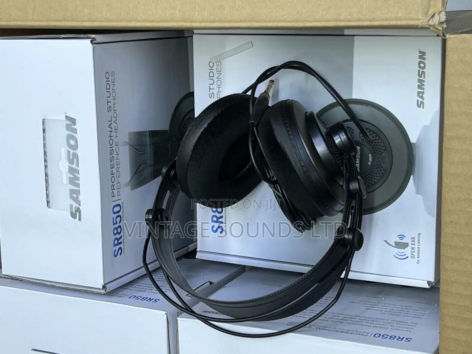 Samson Sr850 Headphones Studio Dj Headphones (Black )