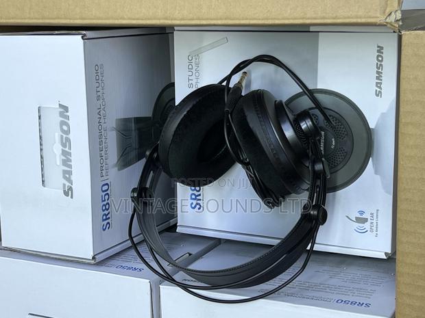 Samson Sr850 Headphones Studio Dj Headphones (Black ) - thumbnail 2
