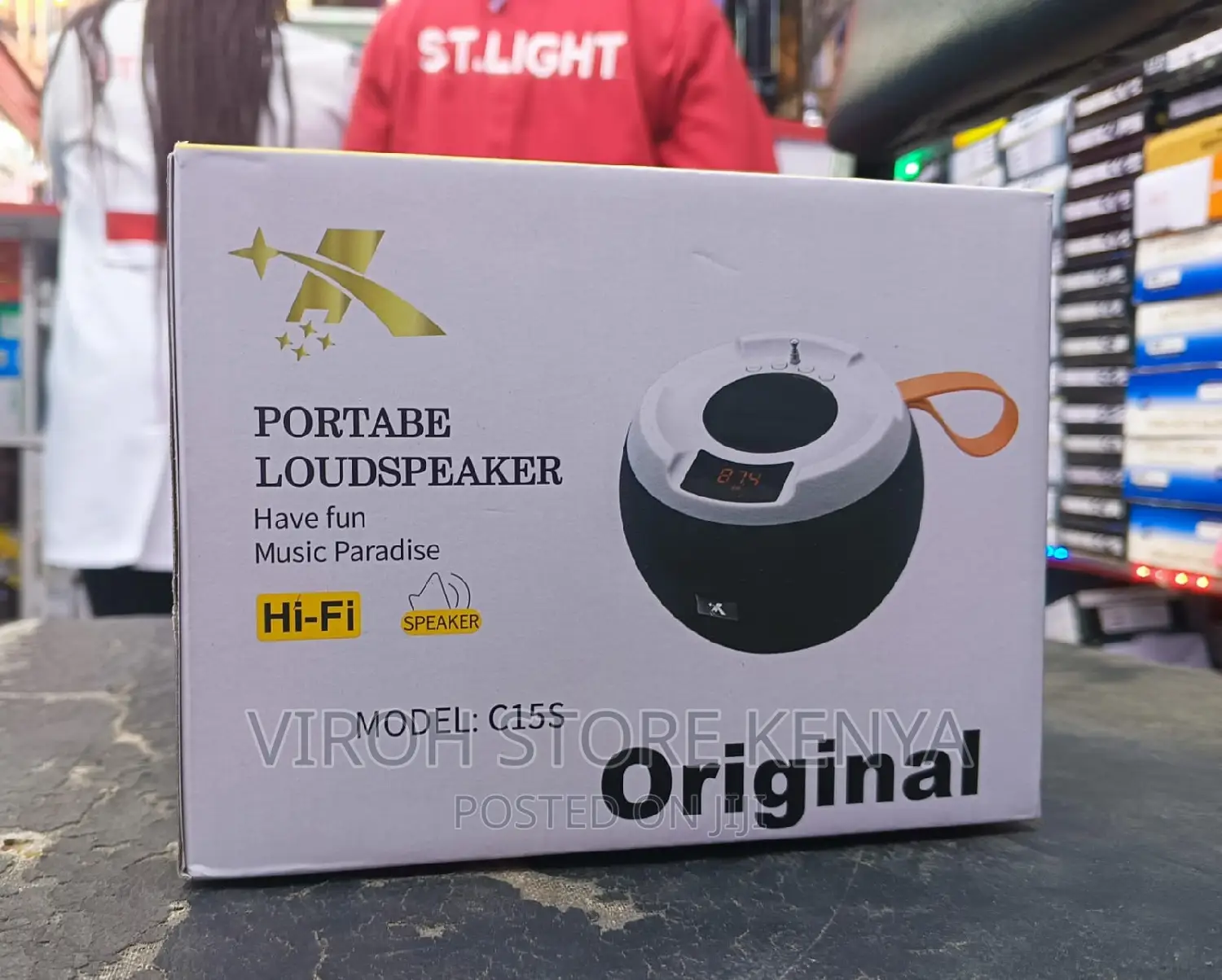 Original C15S Portable Loud Bass Speaker With LCD Display