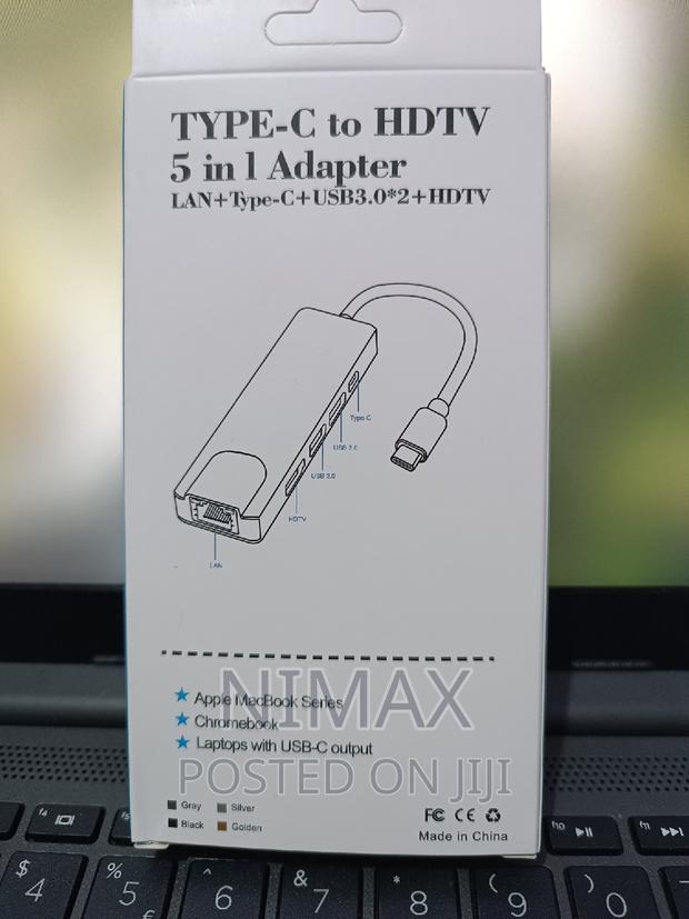 5-in-1 Usb C Hub Type-C Docking Station Adapter With  - thumbnail 5