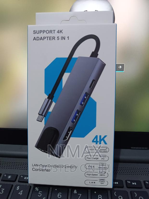 5-in-1 Usb C Hub Type-C Docking Station Adapter With  - thumbnail 3