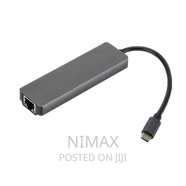 Type C to HDTV 5 in 1 Lan+Type-C+USB 3.0 Adapter Usb Hub - thumbnail 8