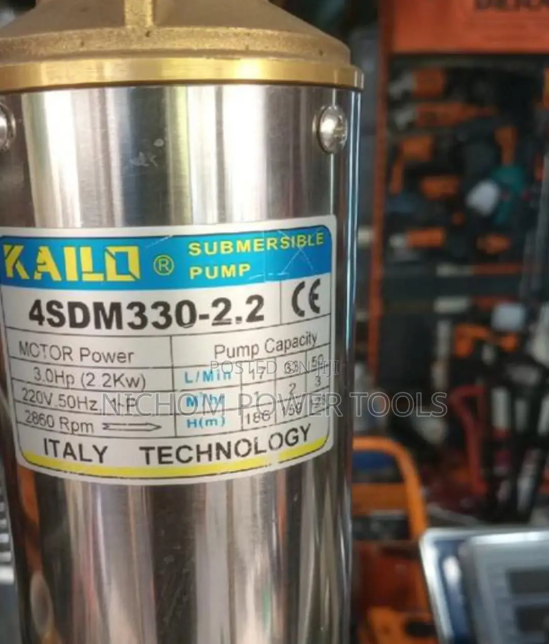 3hp Kailo Submersible Water Pump