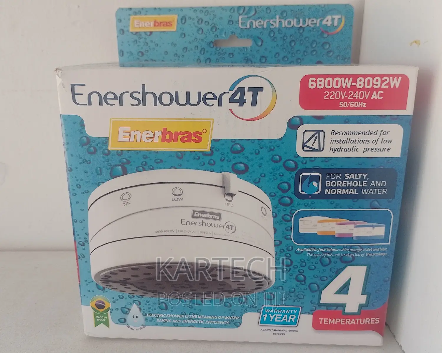 Enershower Enerbras Instant Shower 4t