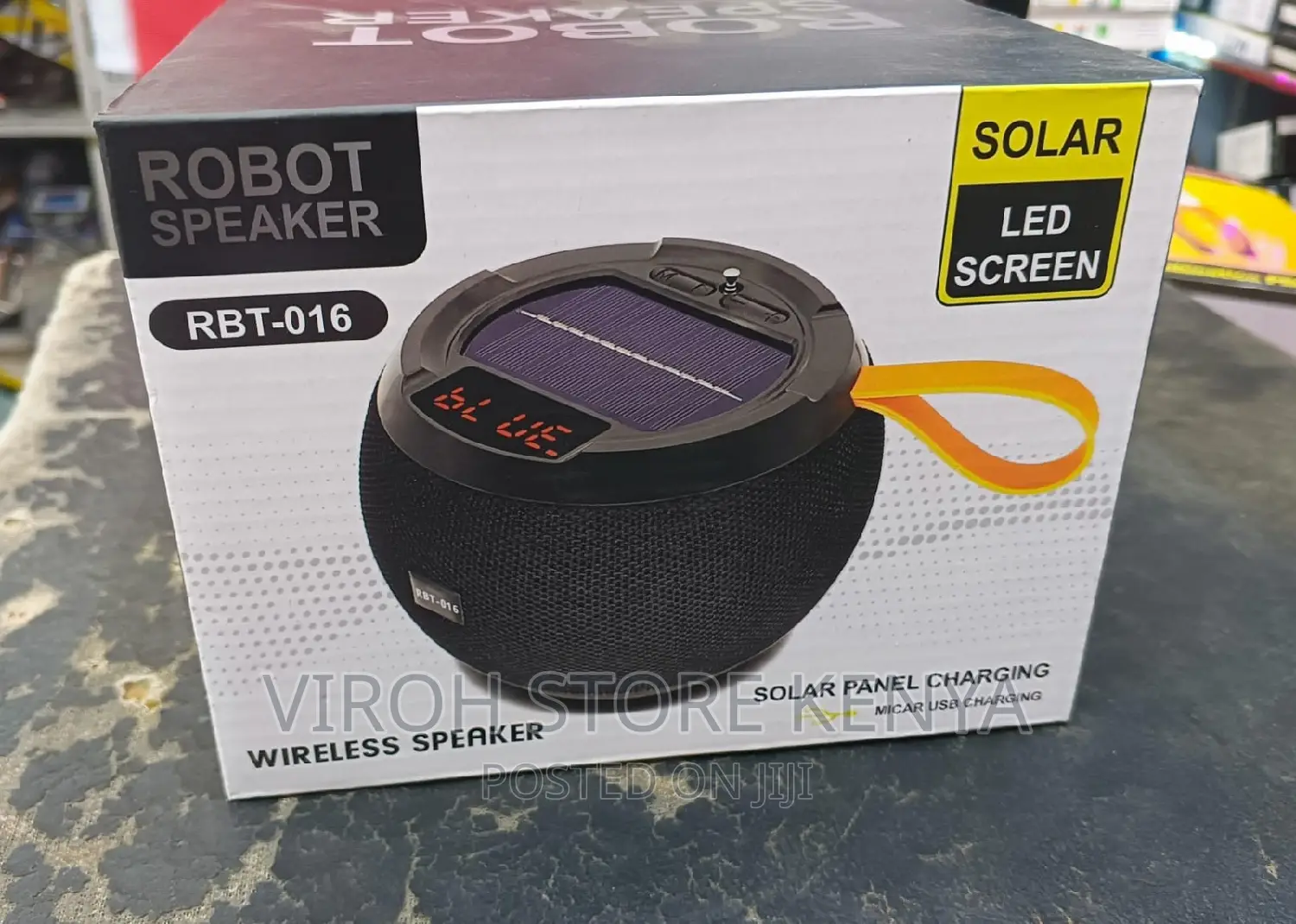 Robot Round BT Speaker Bass Solar RBT-016 Radio