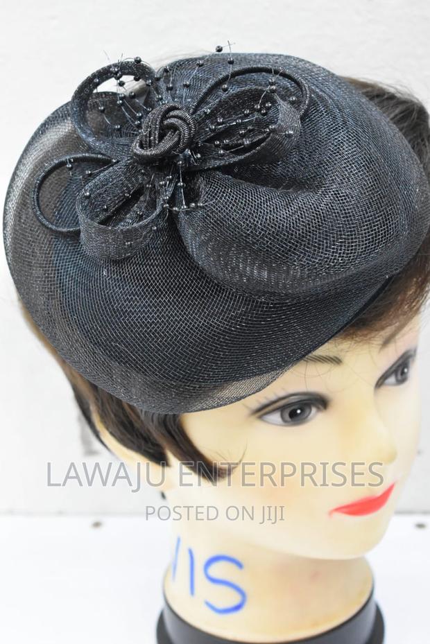 Black Net Butterfly Fascinator - thumbnail 3