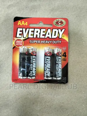 4 Pack 1.5v AA Eveready Battery