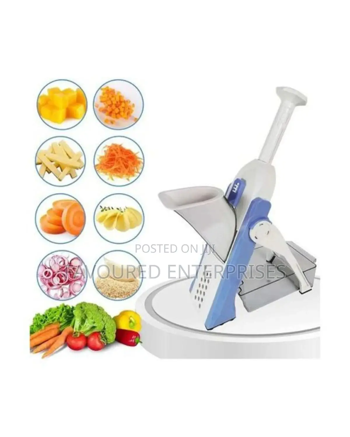 All in 1 Vegetable Safe Mandoline Slicer Cutter Chopper