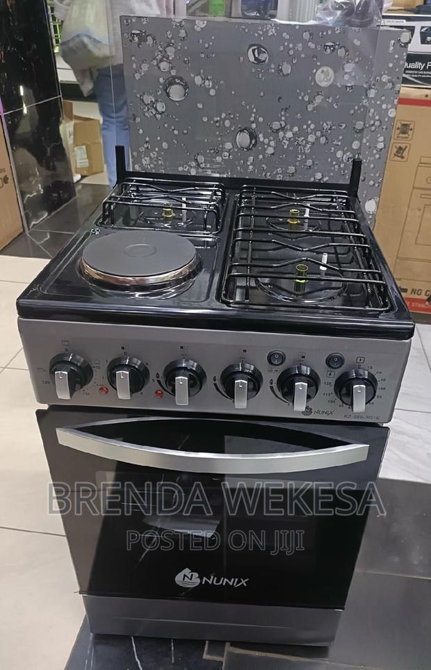 Nunix Free Standing 3g+1e Cooker - main view