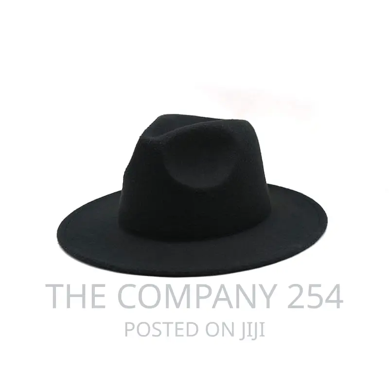 Autumn Winter Womens Felt Hat Fedoras Big Brim Hats .