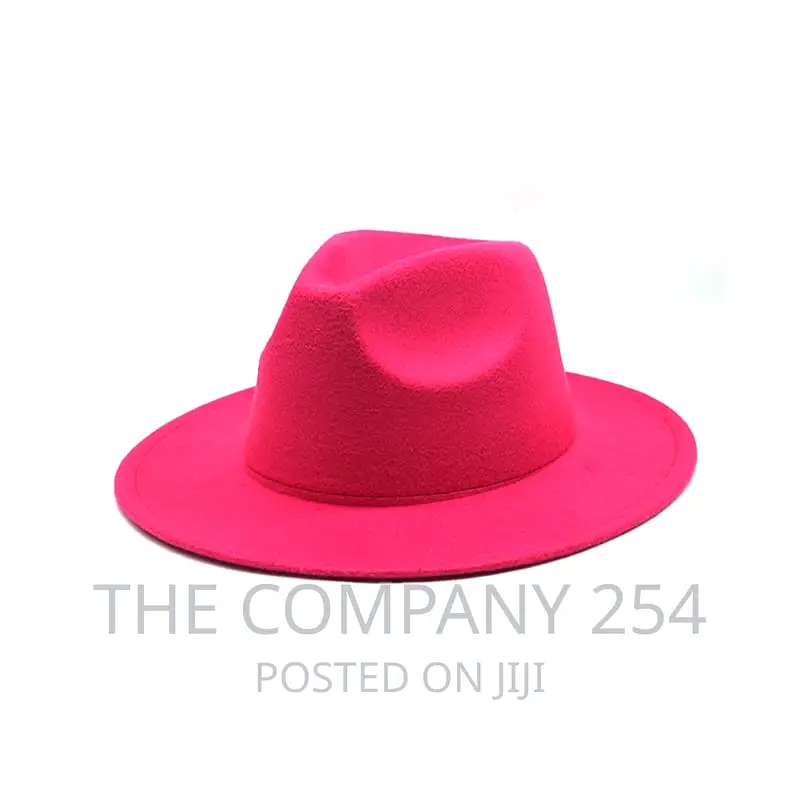 Autumn Winter Womens Felt Hat Fedoras Big Brim Hats .