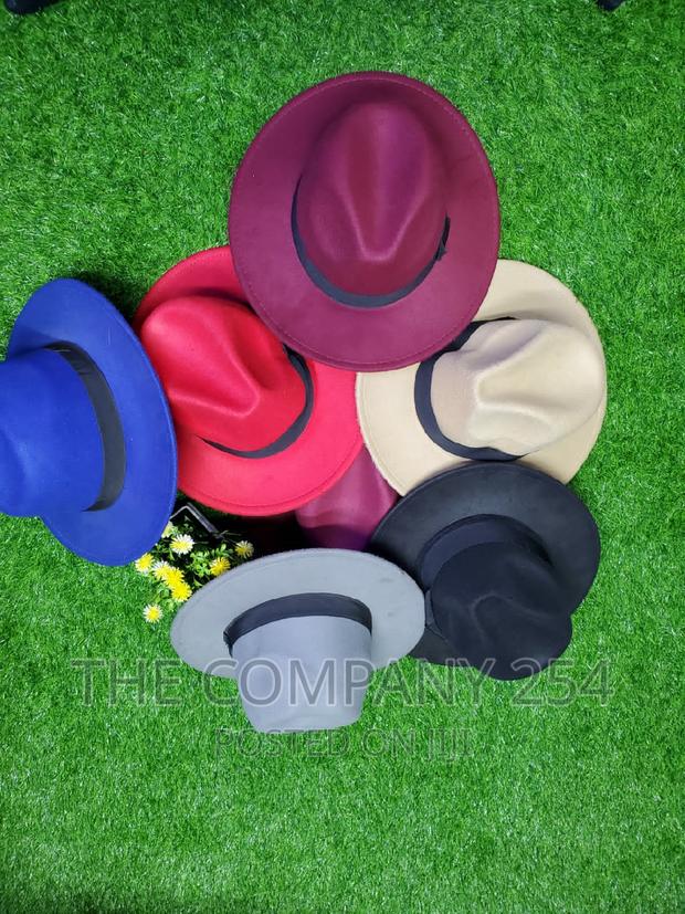 Flat Top Fedoras Hats for Women Solid Caps Bowler Hats - thumbnail 3