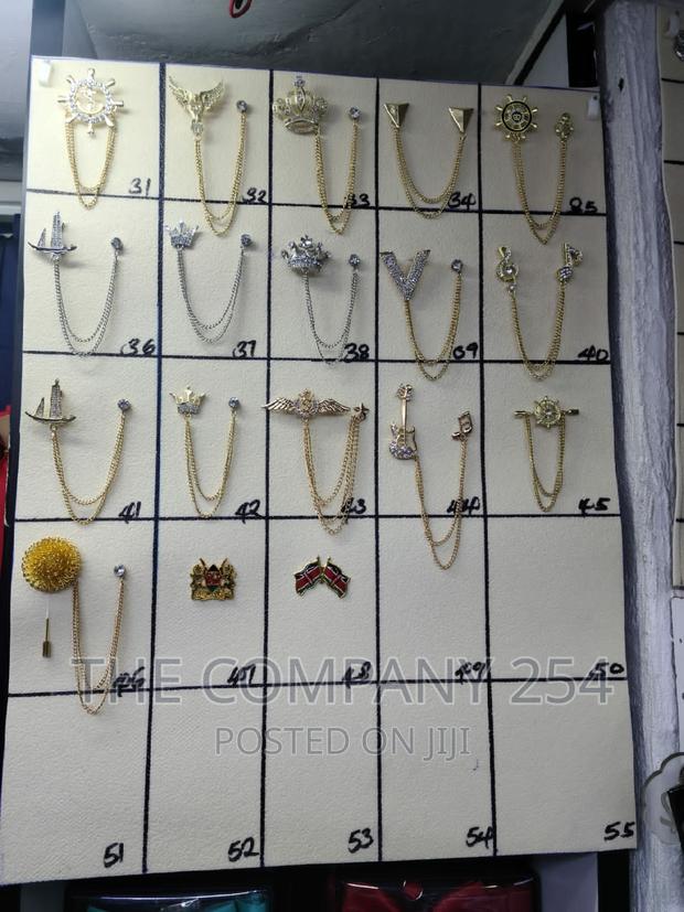 Vintage Leaf Sweater Clip Brooch Chain Lapel - thumbnail 5