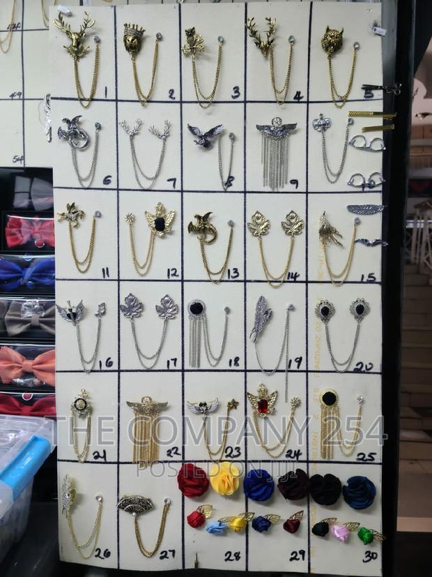 Vintage Leaf Sweater Clip Brooch Chain Lapel - thumbnail 6