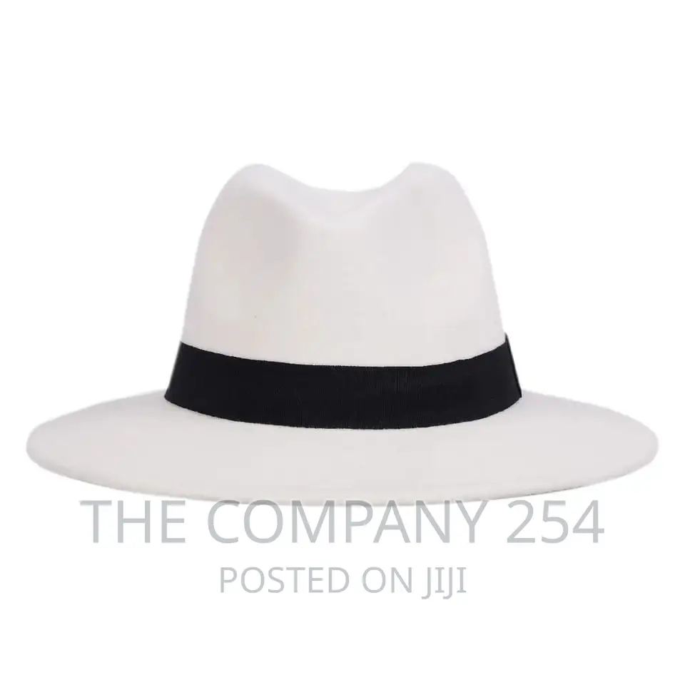 Free Shipping Black Fedora Hat Unisex Wide Brim Jazz Top Hat
