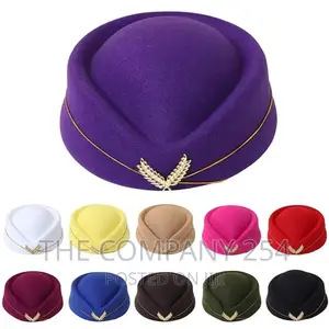 Air Hostesses Hat Stewardess Beret Hat Women Formal .