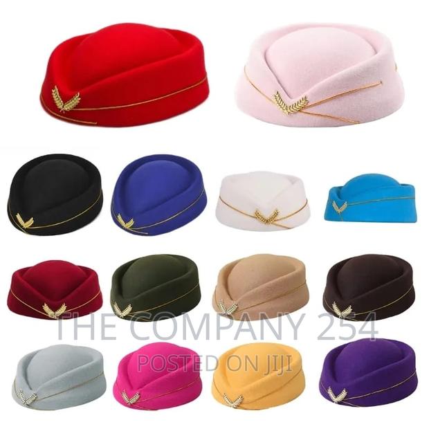 Air Hostesses Hat Stewardess Beret Hat Women Formal . - thumbnail 6