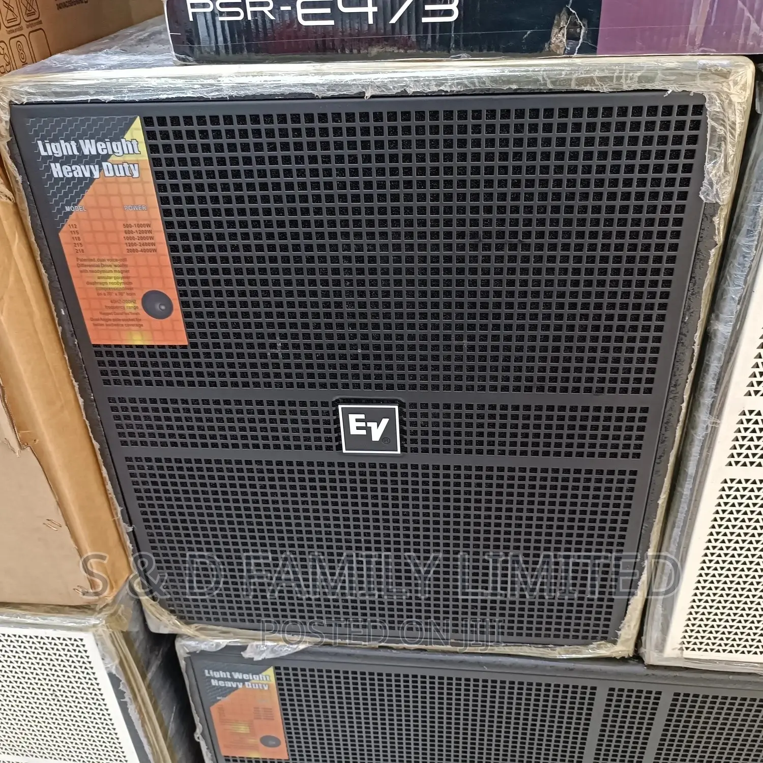 Black Ev Bass 18 Inches