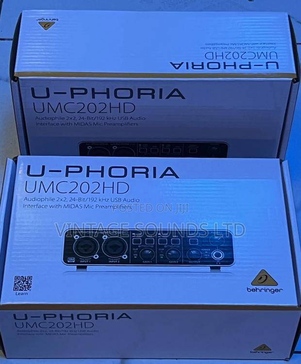 Behringer U-Phoria Umc202hd - Usb 2.0 Audio Interface/Black - main view