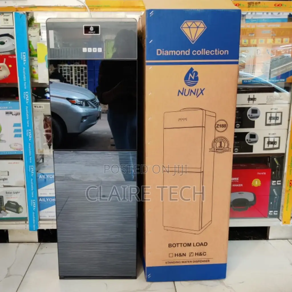 Hot and Normal Bottom Load Water Dispenser (Silver)Nunix