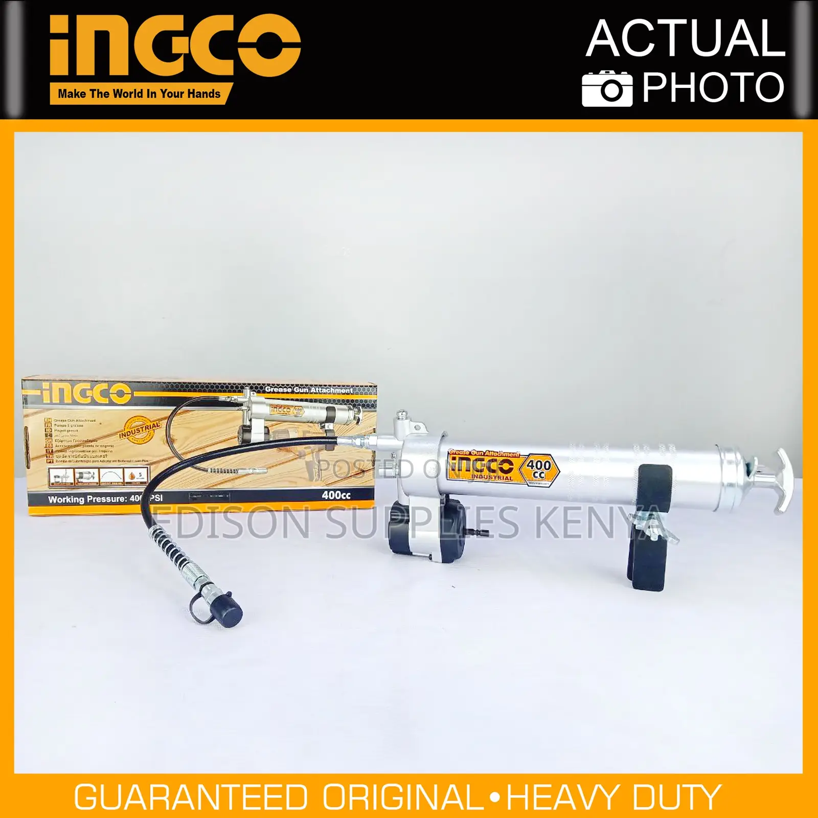 Ingco Grease Gun Attachment 400cc 4000psi Grease Gun Drills