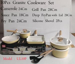 10pcs Granite Cookware Set* Induction Bottom High Quality - thumbnail 2