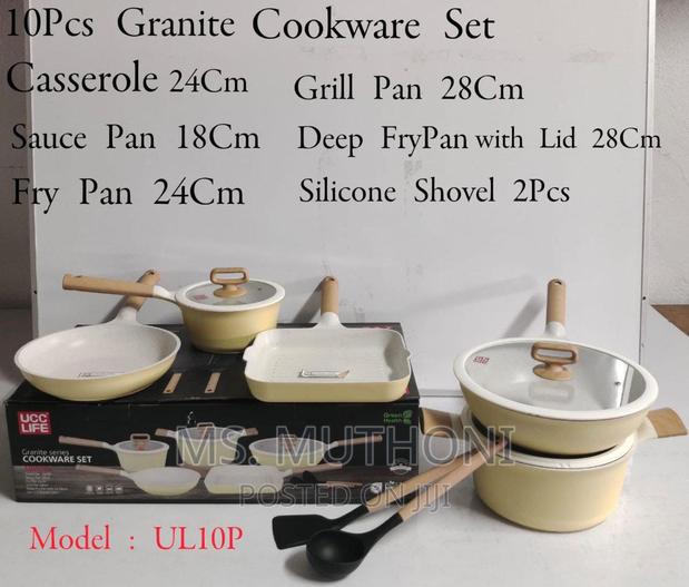 10pcs Granite Cookware Set* Induction Bottom High Quality - main view