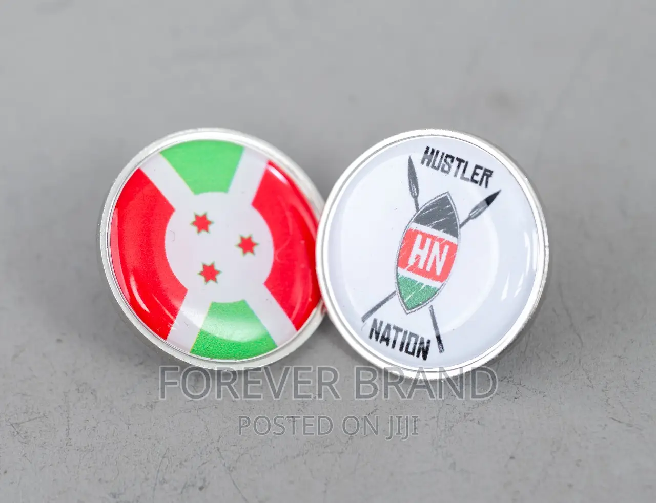 Silver Metallic Lapel Pin