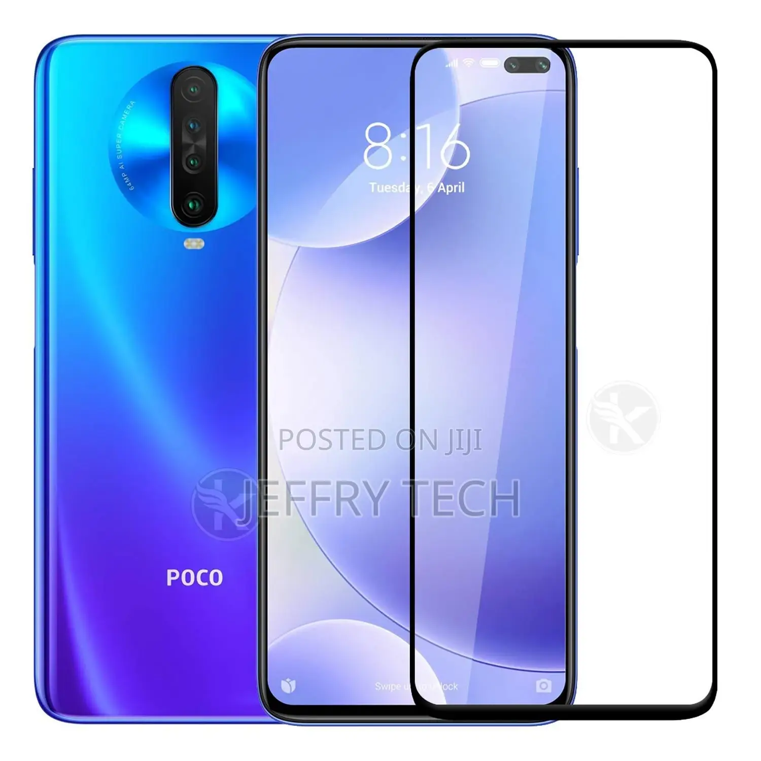 Tempered Glass Screen Protector for Poco X2 Touch Accurate,