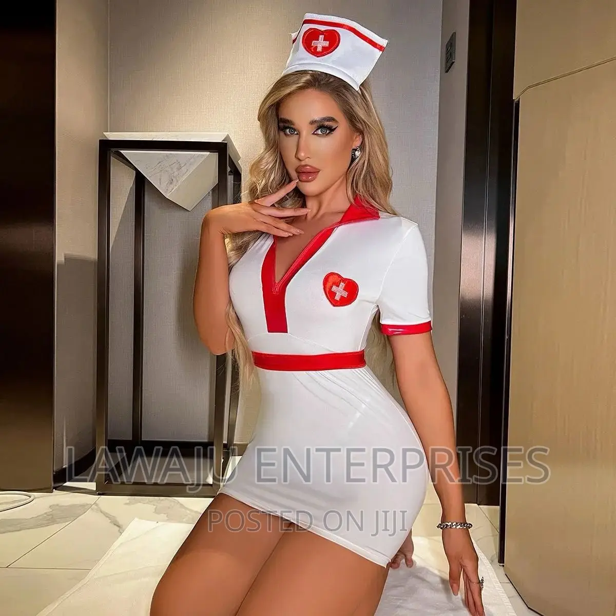 Ladies Nurse Costume Lingerie Set